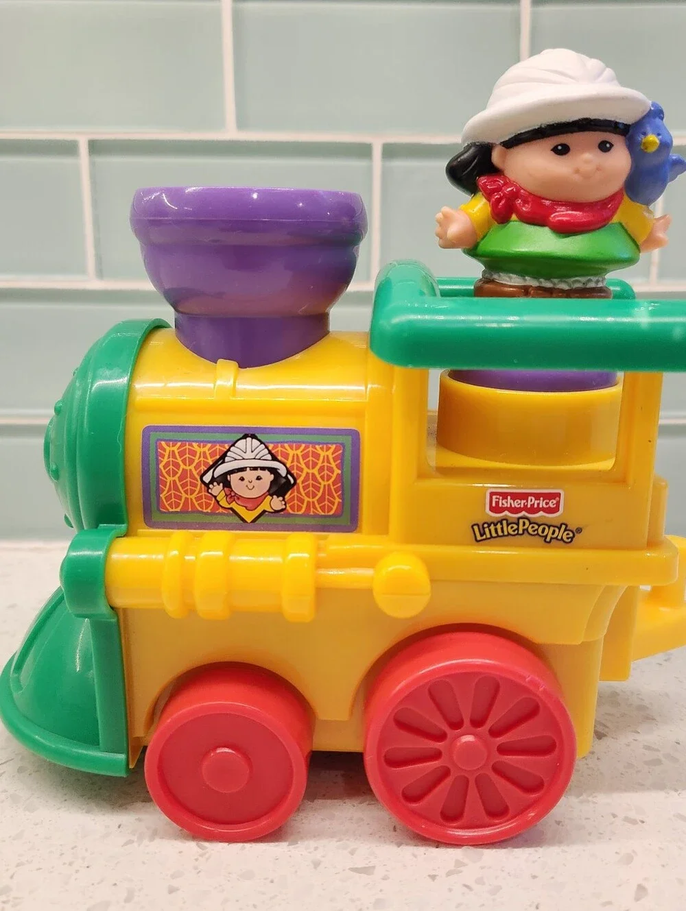 2001 Fisher-Price Little People Musical Zoo Train Complete Working